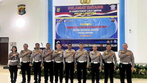 Korps Lalu Lintas (Korlantas) Polri memperkuat penegakan hukum lalu lintas berbasis teknologi di wilayah hukum Polda Lampung.  (Dok istimewa).