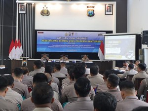 Polresta Banywuangi Gelar Latpraops Semeru 2026, Ini Pesan Kapolresta