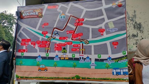 Peta Kampung Kuliner Menteng