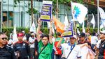 Ribuan Buruh Kembali Turun ke Jalan Protes soal UMP