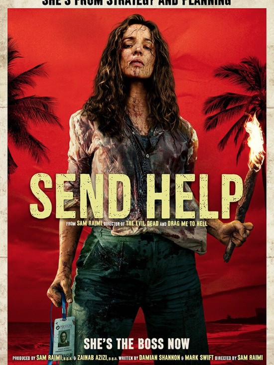 Cuplikan adegan dalam film Send Help (2026).