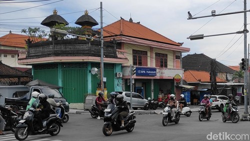 Simpang Teuku Umar Barat-Tangkuban Perahu, Kerobokan Kelod, Kuta Utara, Rabu (28/1/2026). (Agus Eka/detikBali)