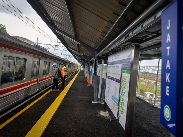 Stasiun KRL Jatake di Tangerang Resmi Beroperasi