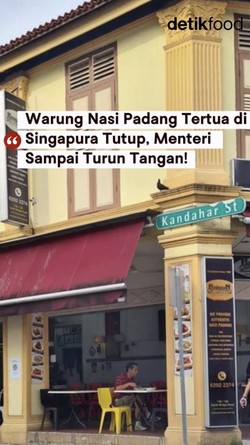 Video Warung Nasi Padang Tertua di Singapura Tutup, Menteri Sampai Turun Tangan!