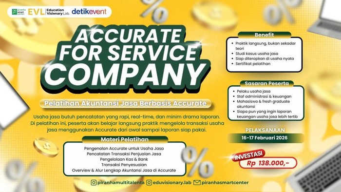 Usaha Jasa Makin Rapi, Belajar Accurate dari Transaksi sampai Laporan Keuangan