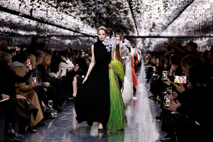 A model presents a creation by designer Jonathan Anderson as part of his Haute Couture Spring/Summer 2026 collection show for fashion house Dior in Paris, France, January 26, 2026. REUTERS/Benoit Tessier