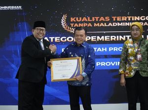 Tanpa Maladministrasi, Pemprov Jambi Raih Opini Tertinggi Ombudsman