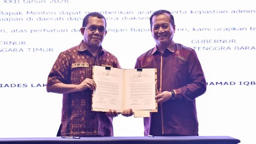 Gubernur NTB, Lalu Muhamad Iqbal, bersama Gubernur NTT, Emanuel Melkiades Laka Lena, telah mengirim surat ke Prabowo pernyataan kesiapan jadi tuan rumah PON 2028. (Dok. Lalu Muhamad Iqbal)