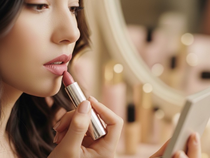 Ilustrasi blurred lips