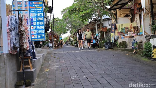 Jalan Arjuna, Jalan Hanoman, Jalan Goutama, dan jalan lain di Ubud yang diusulkan ganti nama oleh Cok Ace, Senin (5/1/2026).