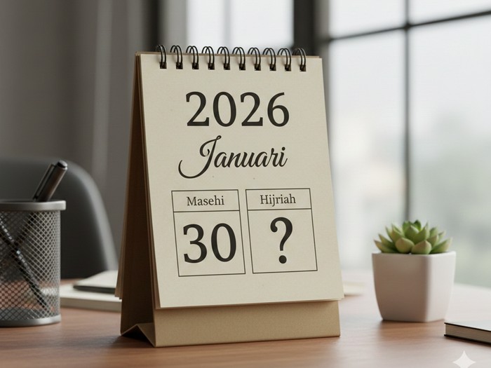 Kalender Hijriah Hari Ini 30 Januari 2026