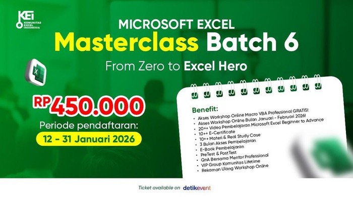 Workshop Intensif Excel untuk Skill Kerja yang Lebih Siap Pakai