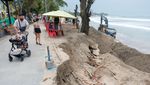 Pantai Kuta Tergerus Abrasi, Alat Berat Dikerahkan Amankan Garis Pantai