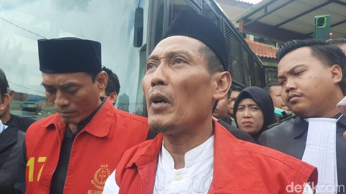 Terdakwa Teguh Istiyanto saat menjalani sidang di PN Pati, Rau (21/1/2026)