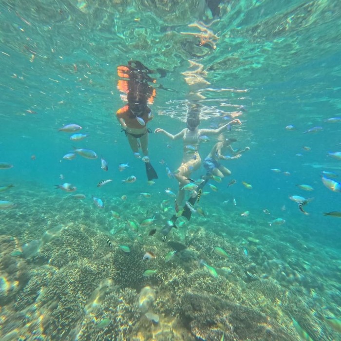 Wulan Guritno di Gili Meno