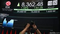 Layar pergerakan Indeks Harga Saham Gabungan (IHSG) di Bursa Efek Indonesia (BEI), Jakarta, Jumat (30/1/2026). IHSG dibuka rebound ke level 8.362,48 atau menguat 1,58 persen.
