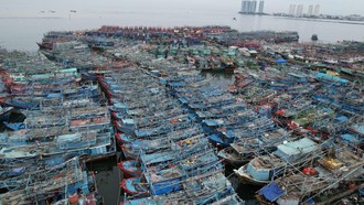Bikin Sesak Muara Angke, Kapal-kapal Mangkrak Mulai Dipindah