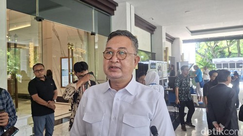 Ketua Bali Tourism Board (BTB) Ida Bagus Agung Partha Adyana, saat menghadiri Bali Ocean Days. Jumat (30/1/2026) (Fabiola Dianira).