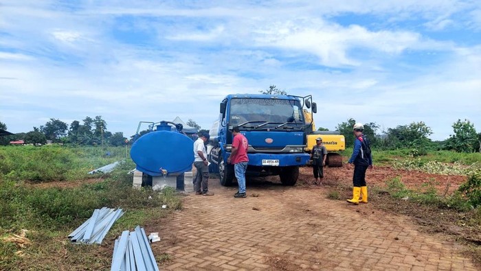Lokasi proyek pembangunan Stadion Sudiang Makassar.
