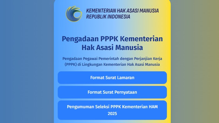 Resmi, Ini Pengumuman Seleksi PPPK KemenHAM 2026