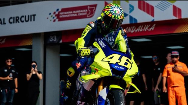Valentino Rossi at the Mandalika Circuit.