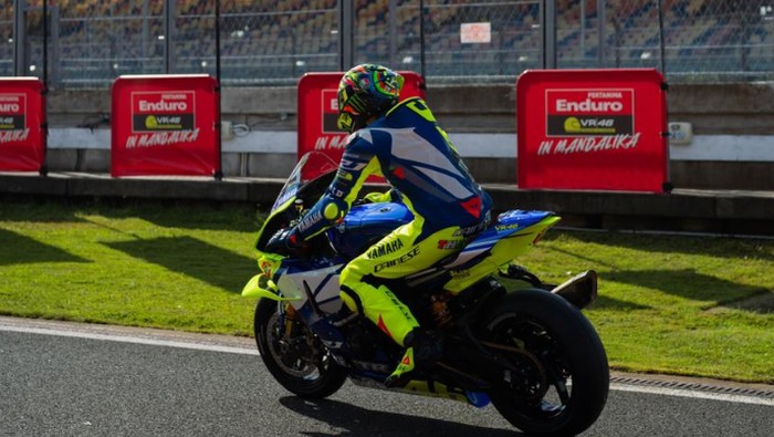 Valentino Rossi di Sirkuit Mandalika. Valentino Rossi di Sirkuit Mandalika.