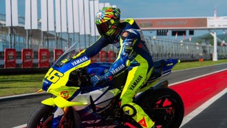 Momen Perdana Rossi Geber Motor di Sirkuit Mandalika