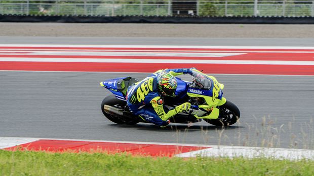 Valentino Rossi geber motor di Sirkuit Mandalika Valentino Rossi geber motor di Sirkuit Mandalika