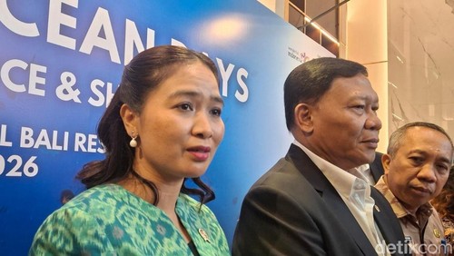 Wakil Menteri Pariwisata, Ni Luh Puspa, saat menghadiri Bali Ocean Days, Jumat (30/1/2026). (Fabiola Dianira).