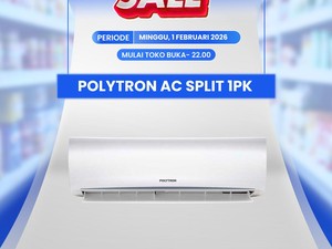 Beli AC Split 1 PK Lebih Hemat di Transmart, Hanya Rp 3,3 Juta