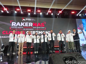 PSI Umumkan 7 Kader Baru di Penutupan Rakernas, Ada Bupati-Eks NasDem