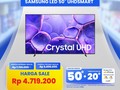 Transmart Full Day Sale: Smart TV LED 50 Diskon Hingga Rp 2 Juta