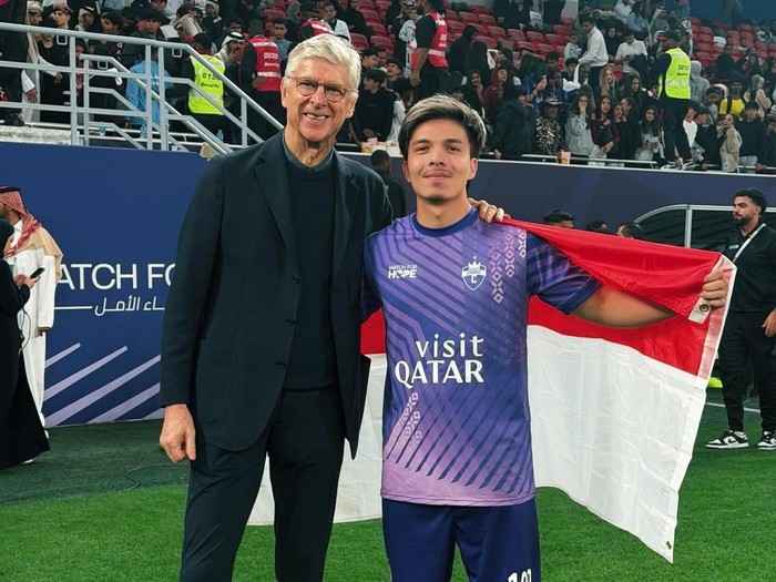 Atta Halilintar bermain di laga amal Match For Hope 2026, Qatar.