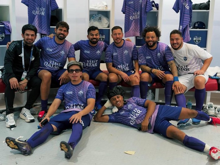 Atta Halilintar Atta Halilintar bermain di laga amal Match For Hope 2026, Qatar.