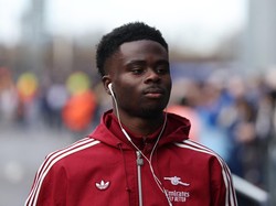 Bukayo Saka sebelumnya digaji 190 ribu Pounds per pekan atau setara Rp 4,3 miliar (REUTERS/Scott Heppell)