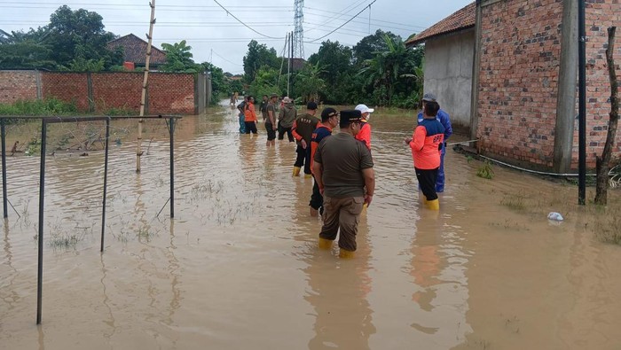 Kondisi banjir di wilayah Muara Enim.
