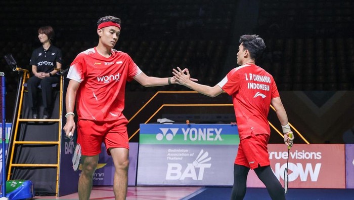 Pasangan ganda putra Indonesia Leo Rolly Carnando/Bagas Maulana sukses merebut gelar juara Thailand Masters 2026 usai mengalahkan kompatriotnya Raymond Indra/Nikolaus Joaquin di partai final.