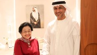 Megawati Disambut Menteri Negara UEA di Abu Dhabi, Bincang soal Bung Karno