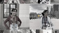 Ini momen-momen Namira Adjani berhasil menjadi finisher enam WMM, yang diselenggarakan di Tokyo, Boston, New York, London, Chicago, dan Berlin. (Foto: dok Instagram namiradjani)
