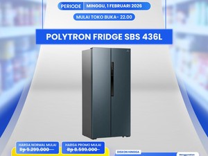 Transmart Diskon Kulkas Side by Side 436L, Harganya Lebih Terjangkau
