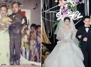 Bikin Baper! Pasangan TK yang Latihan Nikah Kini Resmi Jadi Suami Istri