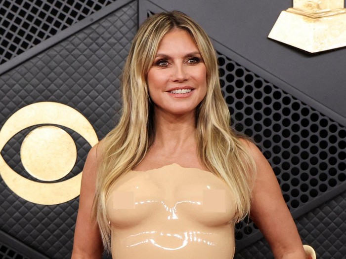 SENSITIVE MATERIAL. THIS IMAGE MAY OFFEND OR DISTURB Heidi Klum poses at the red carpet during the 68th Annual Grammy Awards in Los Angeles, California, U.S., February 1, 2026. REUTERS/Mario Anzuoni