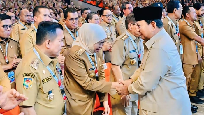 Gubernur Khofifah dan Presiden Prabowo Subianto