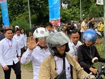 Video Menhub-Kepala Daerah Naik Ojek Usai Hadiri Acara Rakornas di Sentul