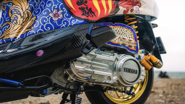 Modifikasi Yamaha Grand Filano usung tema Jepang