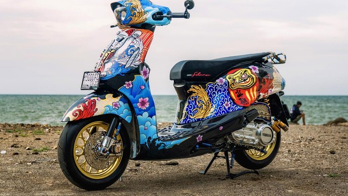Modifikasi Yamaha Grand Filano Ini Usung Tema Jepang