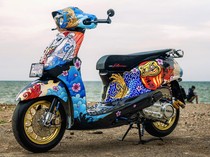 Modifikasi Yamaha Grand Filano Ini Usung Tema Jepang