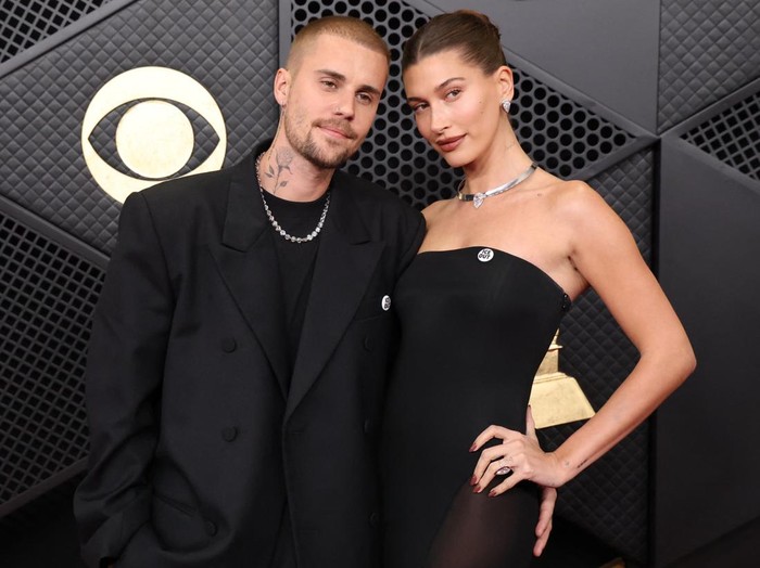 Meg Pickarski and Curtis Stewart pose at the red carpet during the 68th Annual Grammy Awards in Los Angeles, California, U.S., February 1, 2026. REUTERS/Mario Anzuoni