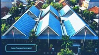 Ada juga contoh penerapan ‘Gentengisasi’ pada sebuah bangunan. Ini dilakukan agar tampak lebih indah dan tidak panas. Foto: tangkapan layar YouTube Sekretariat Presiden