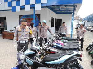 Balap Liar Libatkan Pelajar Digagalkan Polisi Kediri, 26 Motor Diamankan